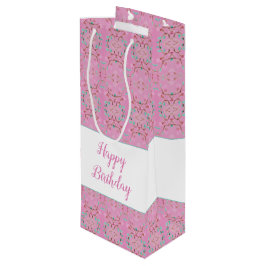 Rosa Tall Vin Sweet Patterned Gift Bag