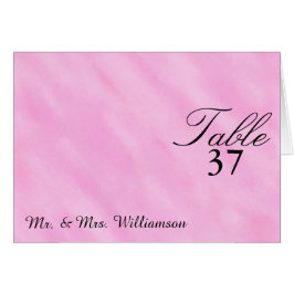 Rosa  Tält-kort Bröllop vid Bord OBS Kort