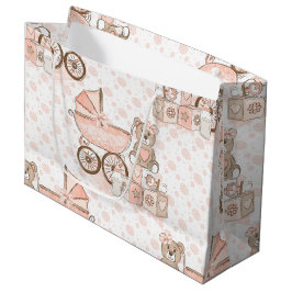 ROSA & TAN FLICKA PRAM BEAR BLOCKS