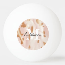  Rosa Tan Southwest Faux Cowhide Cowgirl Pingisboll