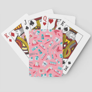 Rosa tand- mönster casinokort