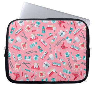 Rosa tand- mönster laptop fodral