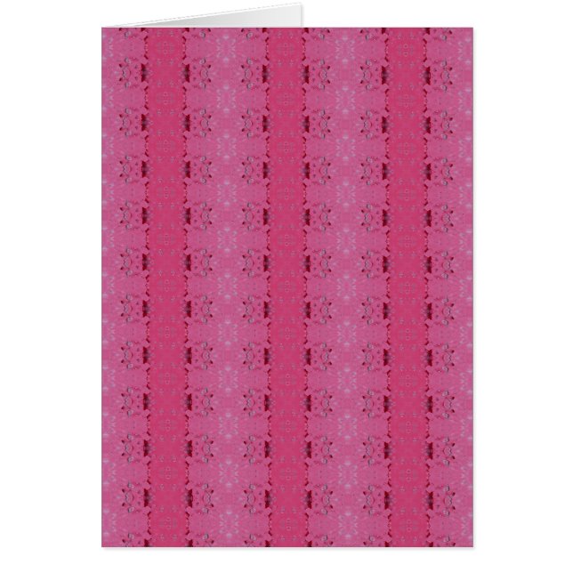 Rosa tapetmönster, tomt kort (Framsidan)