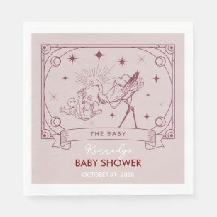Rosa Tarot Baby Shower Servetter