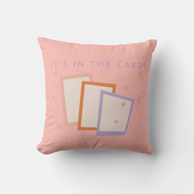 Rosa Tarot Card Aesthetic Pillow Kudde (Framsida)