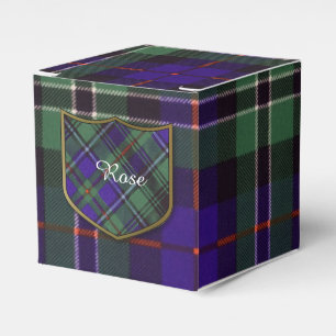 Rosa tartan för klanplädskott presentaskar