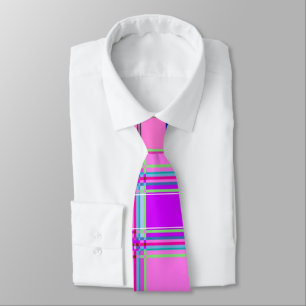 Rosa tartan tygmönsterduk Madras Slips