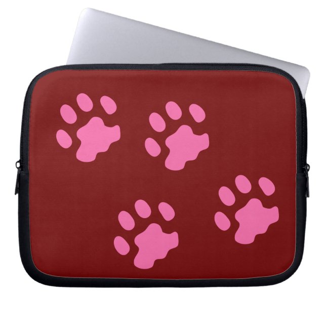 Rosa Tass Neoprene Laptop sleeve 10 tum (Framsidan)
