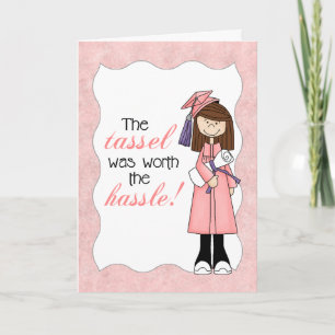 Rosa Tassel var värd Hassle Girl Studenten Kort