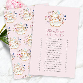 Rosa Tea Party Möhippa Game