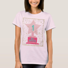 Rosa Teal Trophy Girly Modern Back to school Miss T Shirt