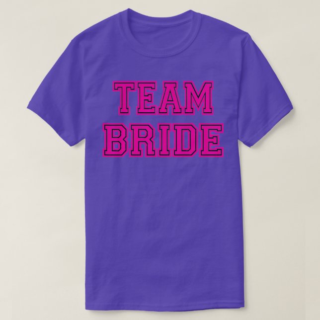Rosa Team Bride, Bachelorette Party, Bröllop  T Shirt (Design framsida)