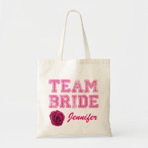 Rosa Team Bride Tote Bag Tygkasse