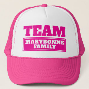 Rosa Team personlig Team namn eller namn Keps