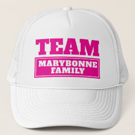 Rosa Team personlig Team namn eller namn Keps