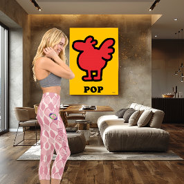 Rosa TearDrop Mönster med eget namn och Logotyp