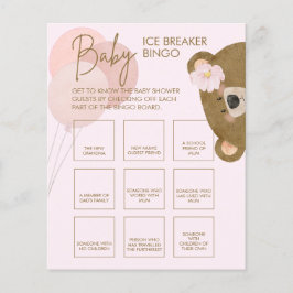 Rosa Teddy kan bearly Wait Baby Ice Bingo