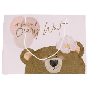 Rosa Teddy Vi kan bota Baby Shower