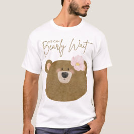 Rosa Teddy Vi kan bota Baby Shower T Shirt
