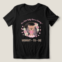 Rosa teddybjörn Mamma-på-väg 