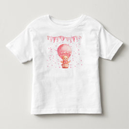Rosa teddybjörnballonger t shirt