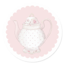 Rosa Tekanna Classic Round Sticker