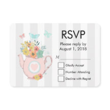 Rosa Tekanna med OSAN Flowers & Butterflies