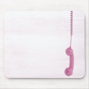Rosa-telefonmottagarens musknapp musmatta