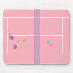 Rosa Tennis Court Preppy Modern Tennis Player Musmatta