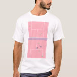 Rosa Tennis Court Preppy Modern Tennis Player T Shirt<br><div class="desc">Personligens klassiska tennisbanedesign i blått med klassisk tennis, chic, preppy & elegant tennis rackets och grönt tennis bollar. Enkel, minimalistisk gåva till ditt tennislag eller tennislag. Personlig Gift för tennisspelare. Bild på Blue tennis court. Trendigets tennisspelare, hemdekanter. Trendigets moderna tennisspelarpresenter. Modern gåva till din coola- eller skoltennislag! Tennis bröllop. Tennisgåva...</div>