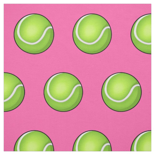 Rosa tennisboll tyg (Provkarta)