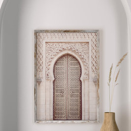  Rosa Terracotta Moroccan Door Poster