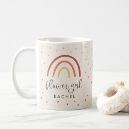  Rosa Terracotta Rainbow Anpassningsbar Flower Gir Kaffemugg