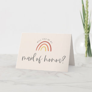 Rosa Terracotta Rainbow Maid of honor MOH Frieri Kort