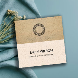  ROSA TERRACOTTA STRUKTUR LOGOTYP QR CODE FYRKANTIGT VISITKORT