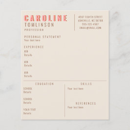 Rosa Terracotta Typography Kreativ Modern Återuppt