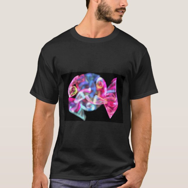 Rosa Tetra Fisk T Shirt (Framsida)