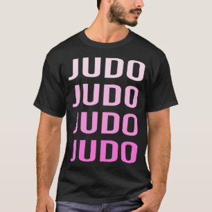Rosa text judo t shirt