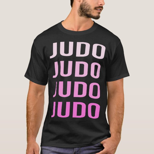 Rosa text judo t shirt (Framsida)