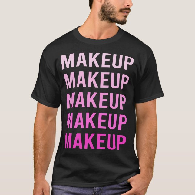 Rosa Text Makeup T Shirt (Framsida)