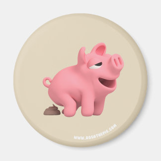 Rosa the Pig does a Poop Magnet