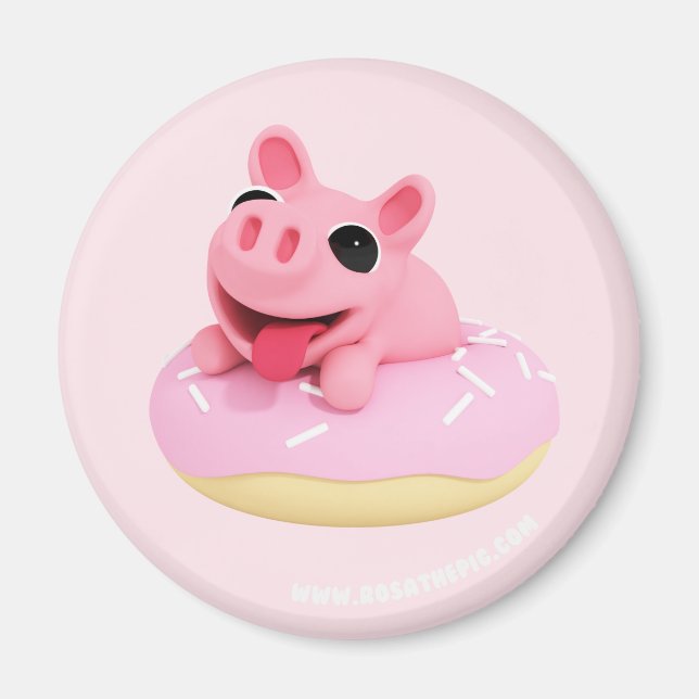 Rosa the Pig in a Donut Magnet (Framsidan)
