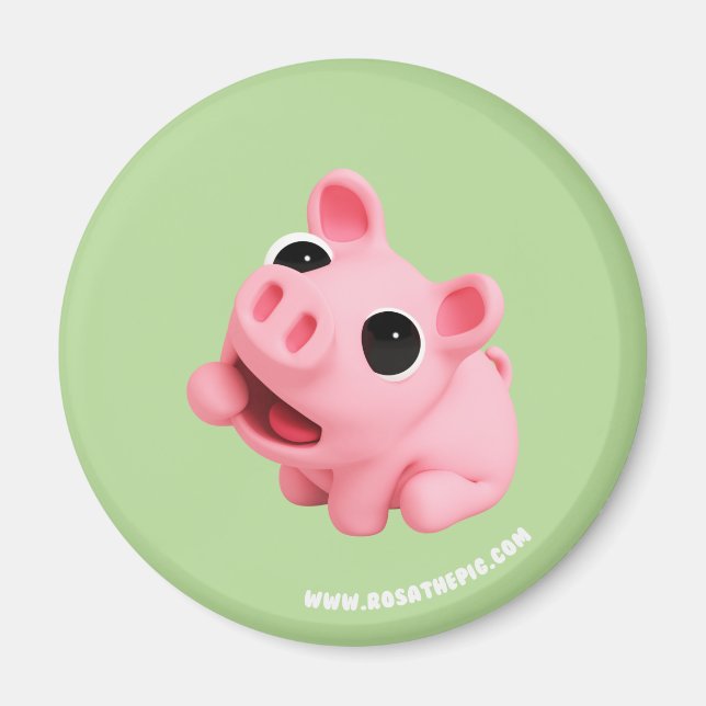 Rosa the Pig is Hungry Magnet (Framsidan)