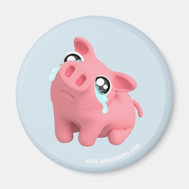 Rosa the Pig is Sad Magnet (Framsidan)