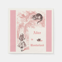 Rosa Theme Vintage Alice i Wonderland Tea Party