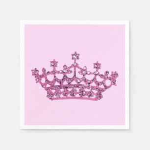 Rosa Tiara Pappersservett