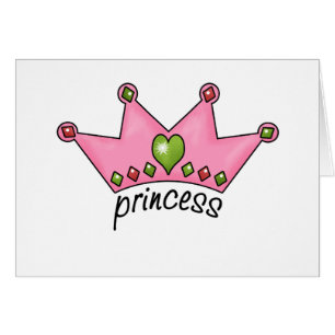 Rosa TiaraPrincess Hälsningskort