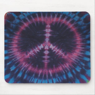 Rosa Tie Dye Fredstecken Mouse Pad Musmatta