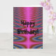 Rosa Tie Dye Grattis på födelsedagen Card Kort (Orchid)