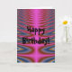 Rosa Tie Dye Grattis på födelsedagen Card Kort (Small Plant)